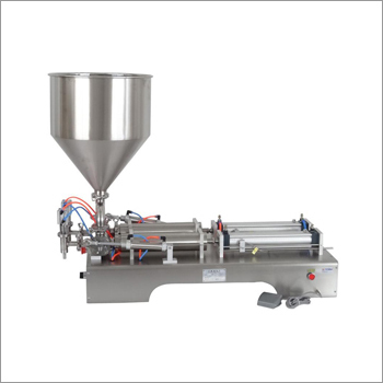 Lotion Filling Machine - Stainless Steel, 39x11x23 inches | Automated Gravity Dispensing, Type A Nozzle, 110v Voltage, Ergonomic Design