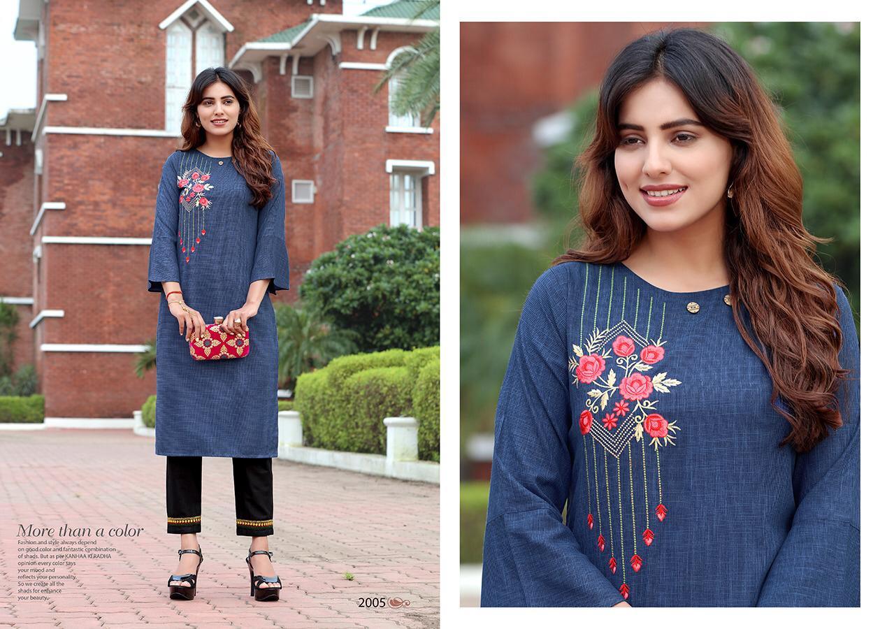 Radhey Vol-2 Cotton Kurti Set - Color: As Per Catalog