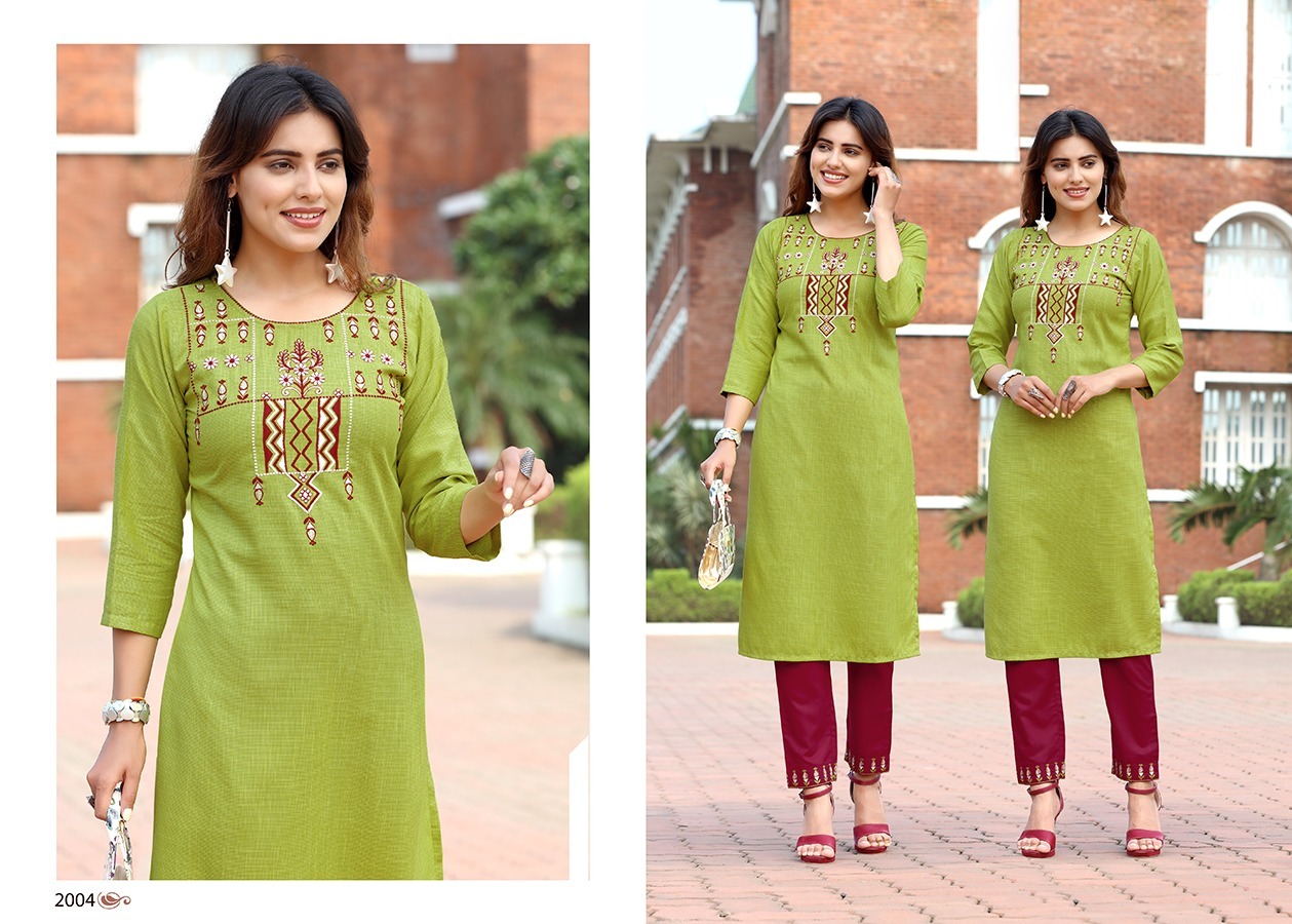Radhey Vol-2 Cotton Kurti Set - Color: As Per Catalog