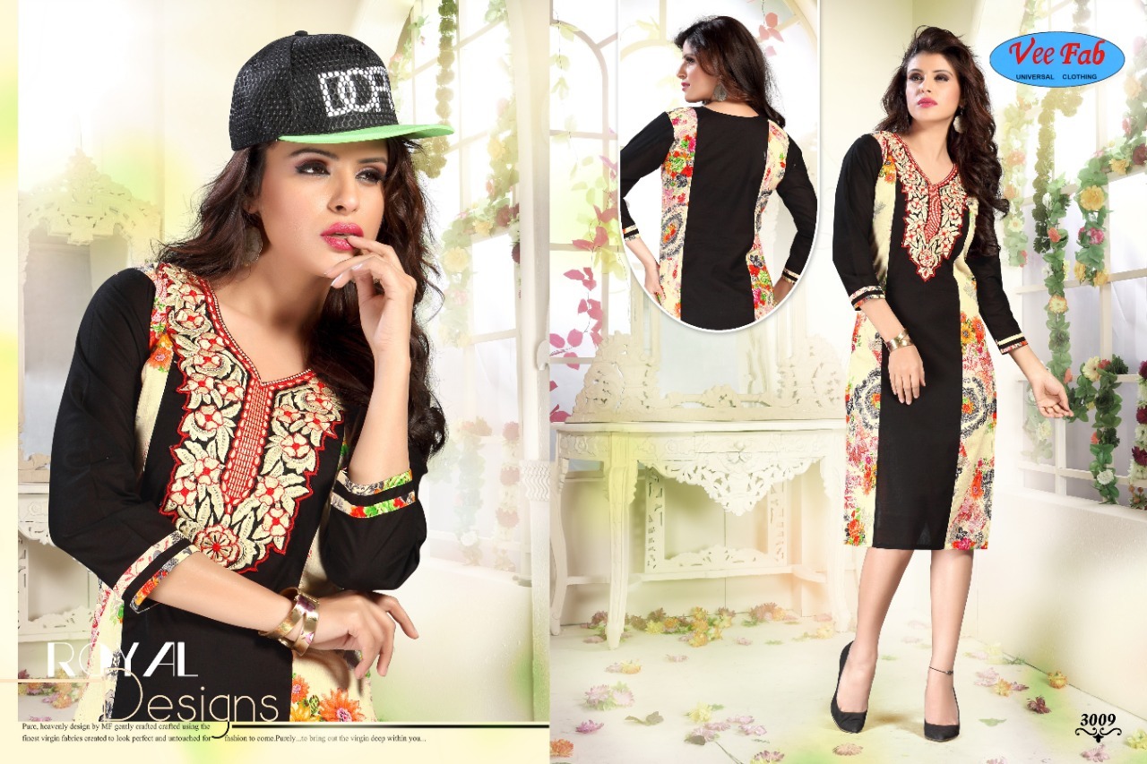 Shopping Season Designer Cotton Printed Kurti - Cambric Cotton, Size: L, Xl, Xxl | 3-4th Sleeve Style, Washable, Suitable For All Seasons