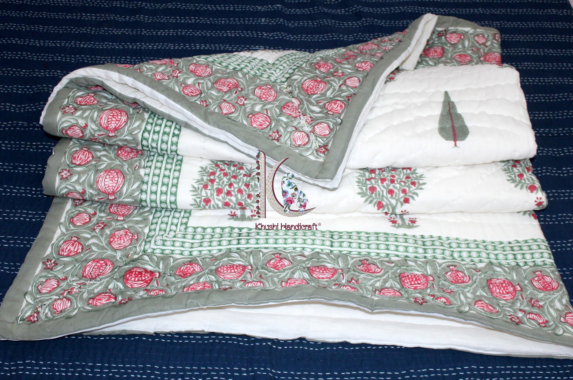 100% Cotton Hand Block Printed Jaipuri Razai