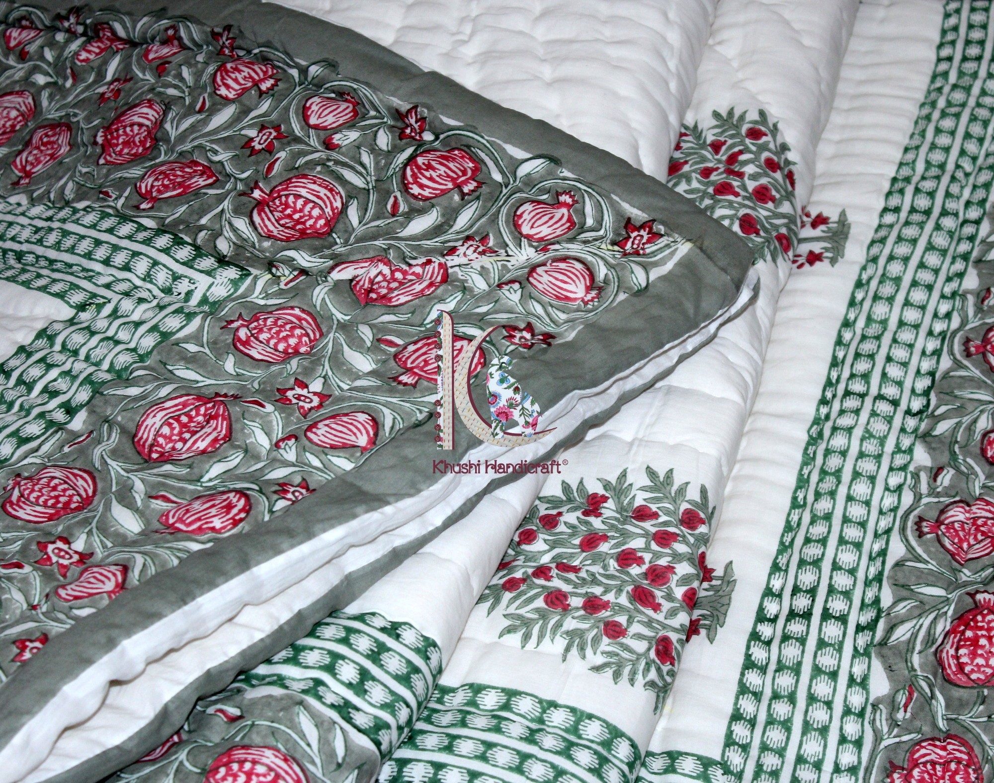 100% Cotton Hand Block Printed Jaipuri Razai