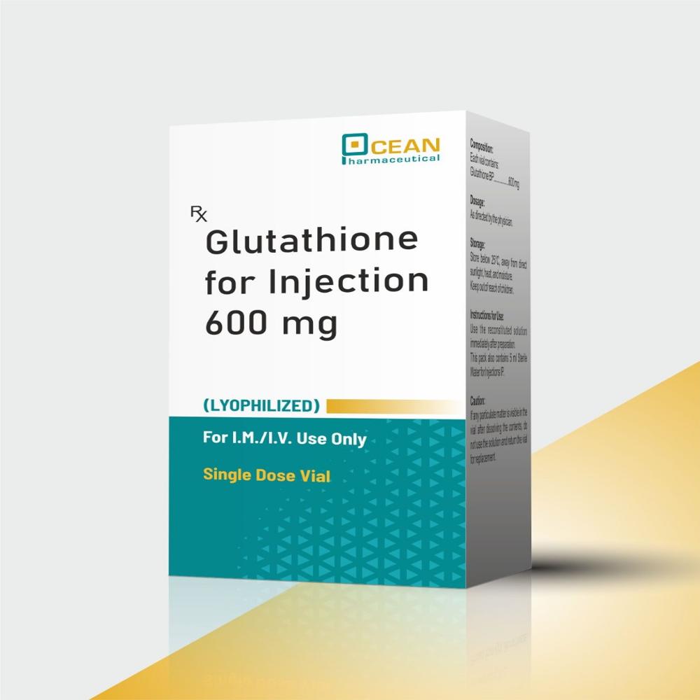 इंजेक्शन विशिष्ट दवा के लिए 600 मिलीग्राम ग्लूटाथियोन