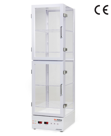 Active Dry Desiccator - Material: Acrylic & Aluminum | Humidity Control 25-40%, Digital Lcd Display
