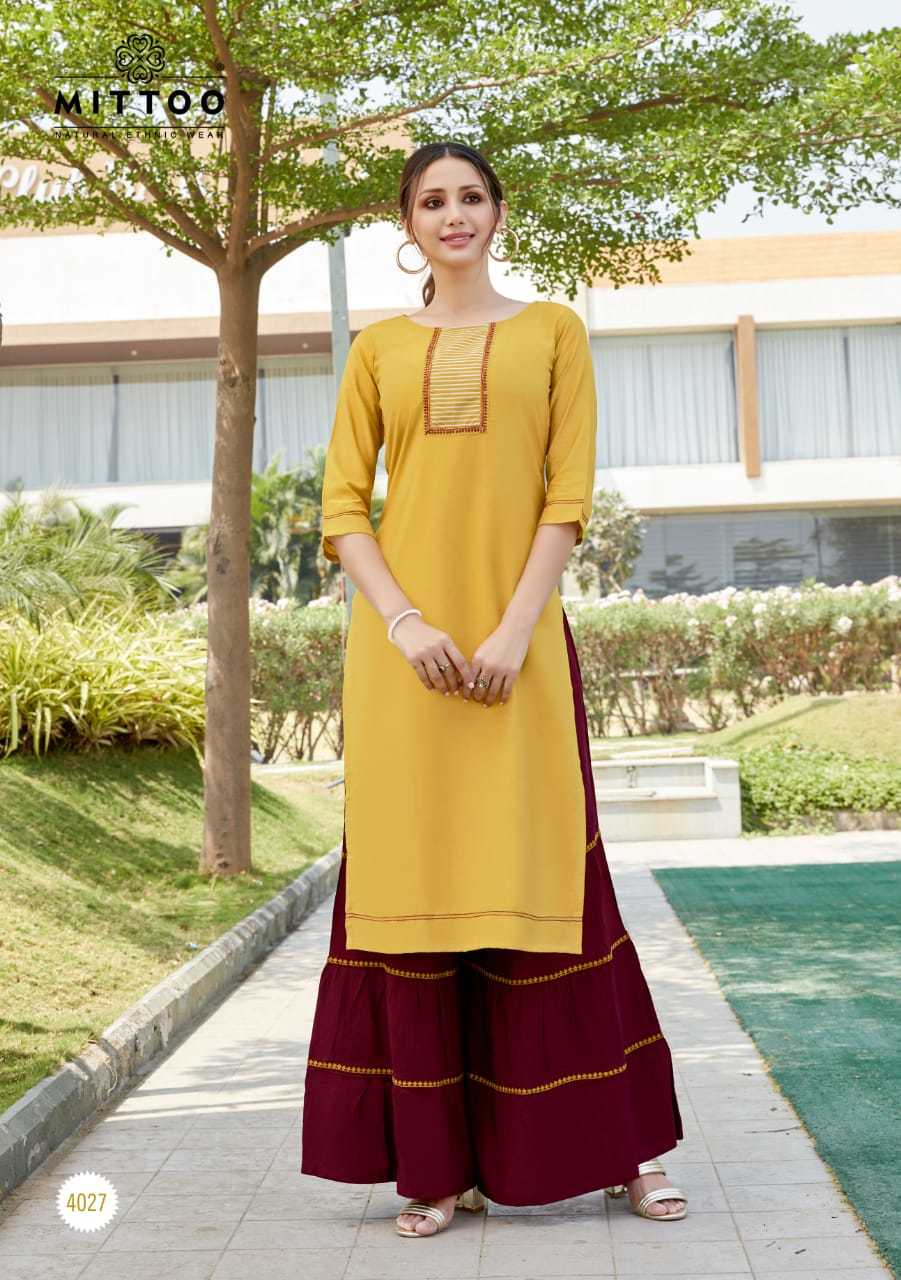 Zohra Vol-4 Rayon Kurti Set - Color: As Per Catalog