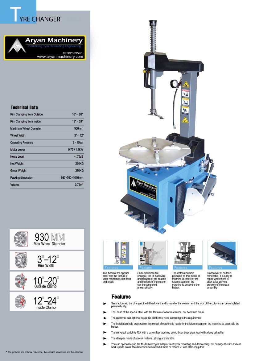 Steel Alloy Tyre Changer