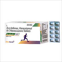 ऐसक्लोफेनाक पेरासिटामोल और क्लोरोज़ॉक्साज़ोन टैबलेट सामग्री: एक्सेक्लोफ़ेनाक + पीसीएम+ क्लोरज़ोक्साज़ोन