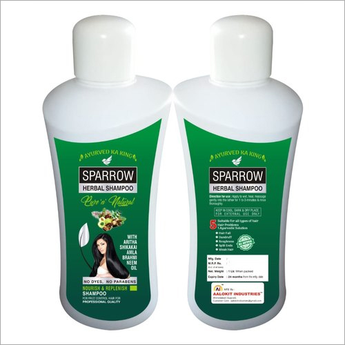 Herbal Shampoo 1 Litre - Herbal Formula With Aritha, Shikakai, Amla, Brahmi, Neem Oil | Anti-dandruff, Boosts Hair Growth, Reduces Hair Fall, Rejuvenates Shine