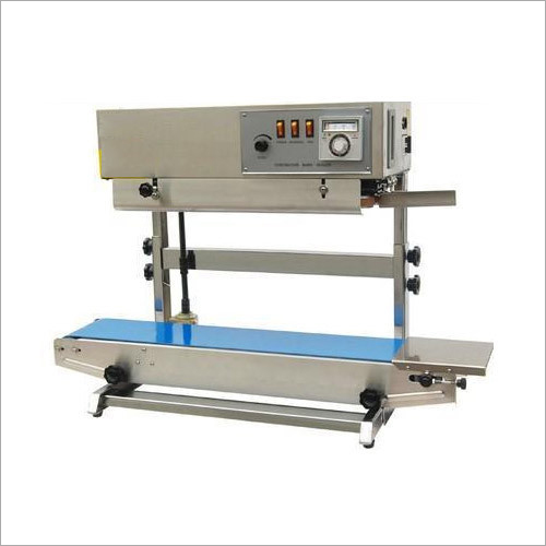 Industrial Band Sealing Machine - Stainless Steel, 1000mm x 500mm x 1200mm | 220V/50Hz, 10mm Sealing Width, 5-15m/min Speed, 0-300°C Temperature Range, 50kg Weight