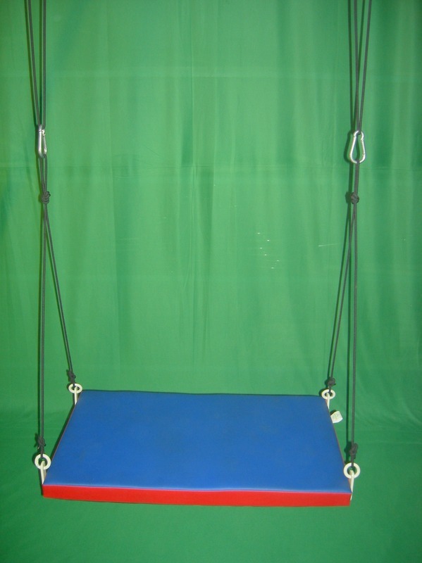Imi 1513a Platform Swing Seat - Foam-padded, 75cm Long X 45cm Wide, Red & Blue Colors | Supports Vestibular Function & Visual-spatial Perception