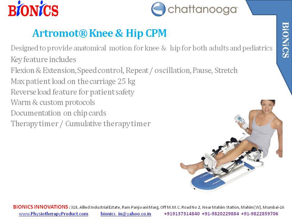 Artromot -K1 For The Knee And Hip Joint