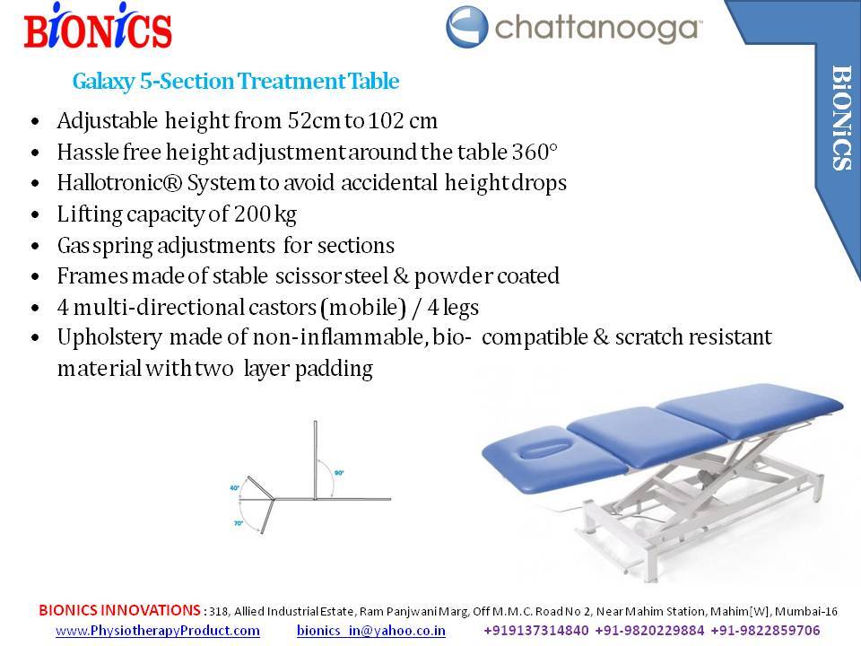 5 Section Electric Table