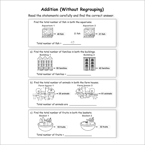 Kids Class 2 Maths Addition Practice Workbook Audience: Children