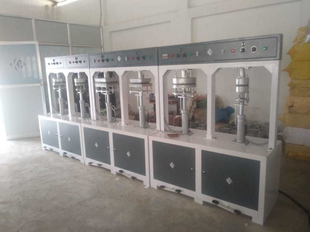 Areca Leaf Plate Making Machine - Stainless Steel, 10ft X 4ft X 6ft Dimensions | 3.5 Kw Power Consumption, 1000 Plates/hour Capacity, 1000 Kg Weight, 100 Psi Operating Pressure, 220v Voltage