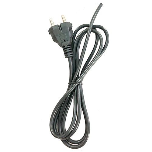 Deluxe 2 Pin Main Cord - Pvc, 5mm, Black Color | 1.5 Mtr Length, Insulated For Electricity Supply, 6 Month Warranty