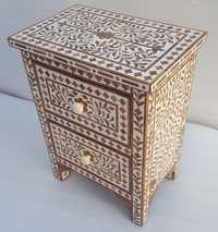 बोन इनले 2 ड्रॉअर साइडबोर्ड