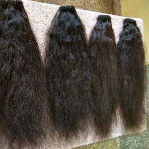 Indian Human Hair Weaving Extension - 203mm Length, Natural Brown & Black Shades | Remy Hair, 100g Weight, 2 Years Warranty, Excellent Soft Texture And Silky Shine