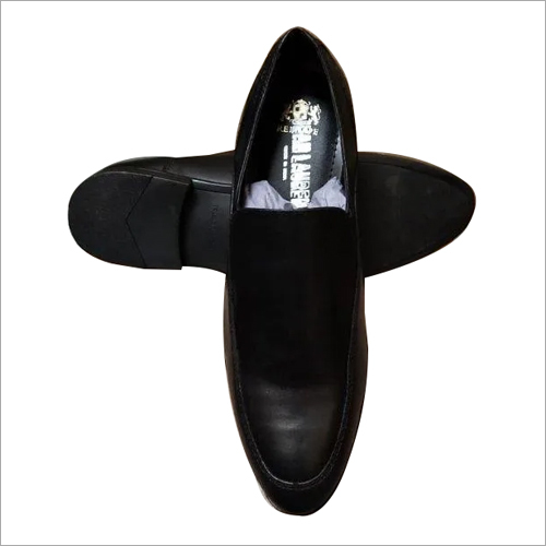 Black Mens Leather Comfortable Shoes