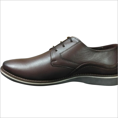 Mens Pure Leather Office Shoes Heel Size: Low