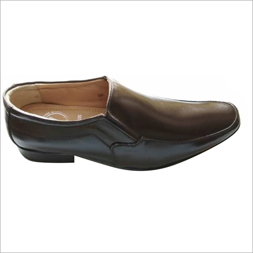 Black Mens Pure Leather Shoes