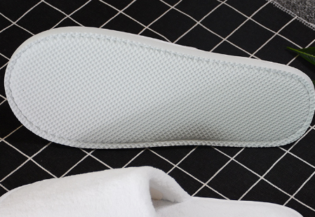 Hotel Slipper - Coral Velvet, Non-slip Rubber Sole, Open Toe Style | Lightweight, Washable, Skin-friendly, Hygienic Indoor Footwear