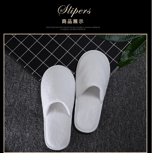 Hotel Slipper - Coral Velvet, Non-slip Rubber Sole, Open Toe Style | Lightweight, Washable, Skin-friendly, Hygienic Indoor Footwear