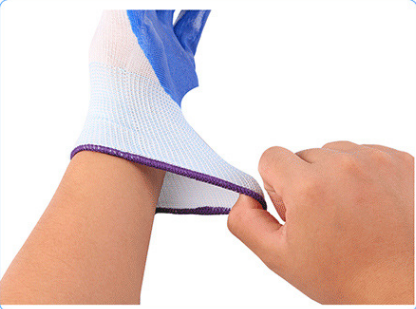 Nylon And Nitrile Latex Glove