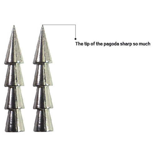 Tungsten Pagoda Nail Sinker