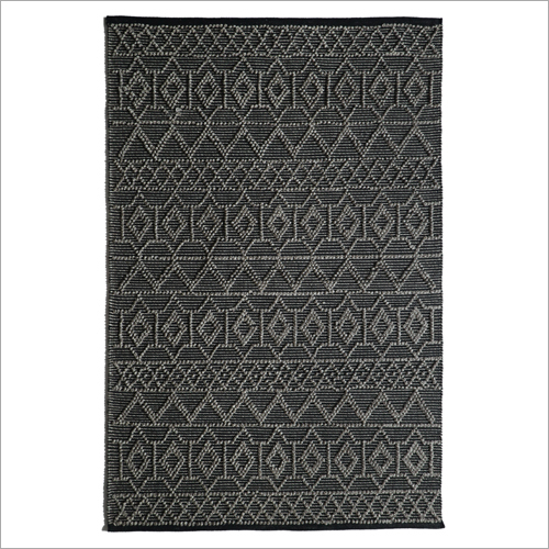 Handwoven Wool And Polyester Rug