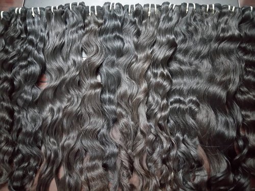 Amazing  Bulk Machine Weft Human Hair Extensions - Color: Natural Brown