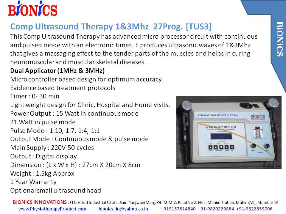 Comp Ultrasound 1 & 3mhz