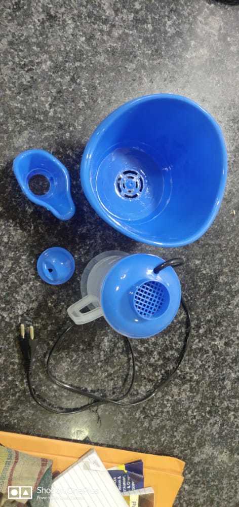 All In One Vaporizer - 500gm Capacity, Blue Color | Eco-friendly, Manual Control, Tabletop Design