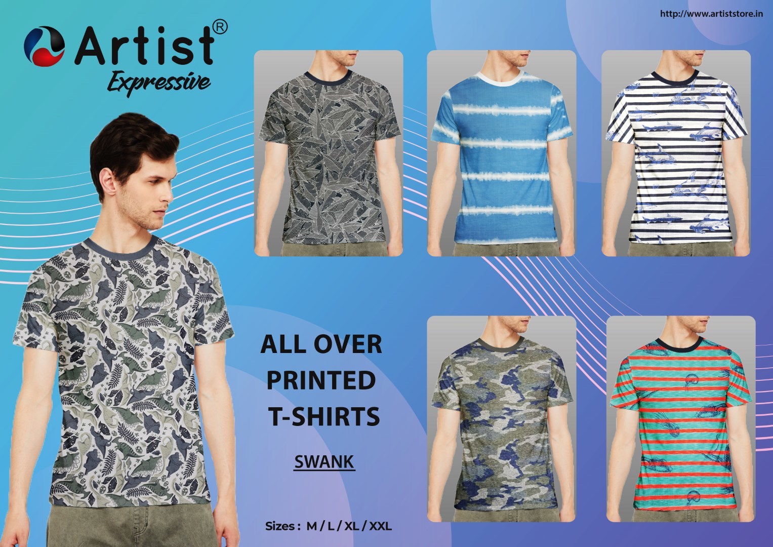 Cotton T Shirts - 100% Combed Cotton, Slim Fit With Round Neck, Multiple All Over Print Designs , Breathable Fabric For All Ages