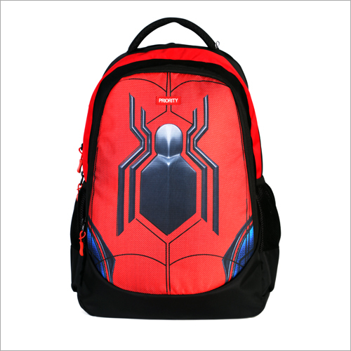 Spider Printed School Bag - Multicolor Design, Different Sizes Available | Ideal for School Use, Kids-Friendly with Fun Spider Print