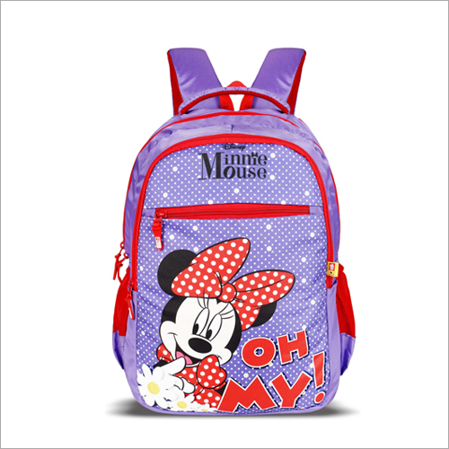 Minnie Mouse School Bag - Customized Printed Design, Different Size Available | Multicolor, Ideal for School Use by Kids