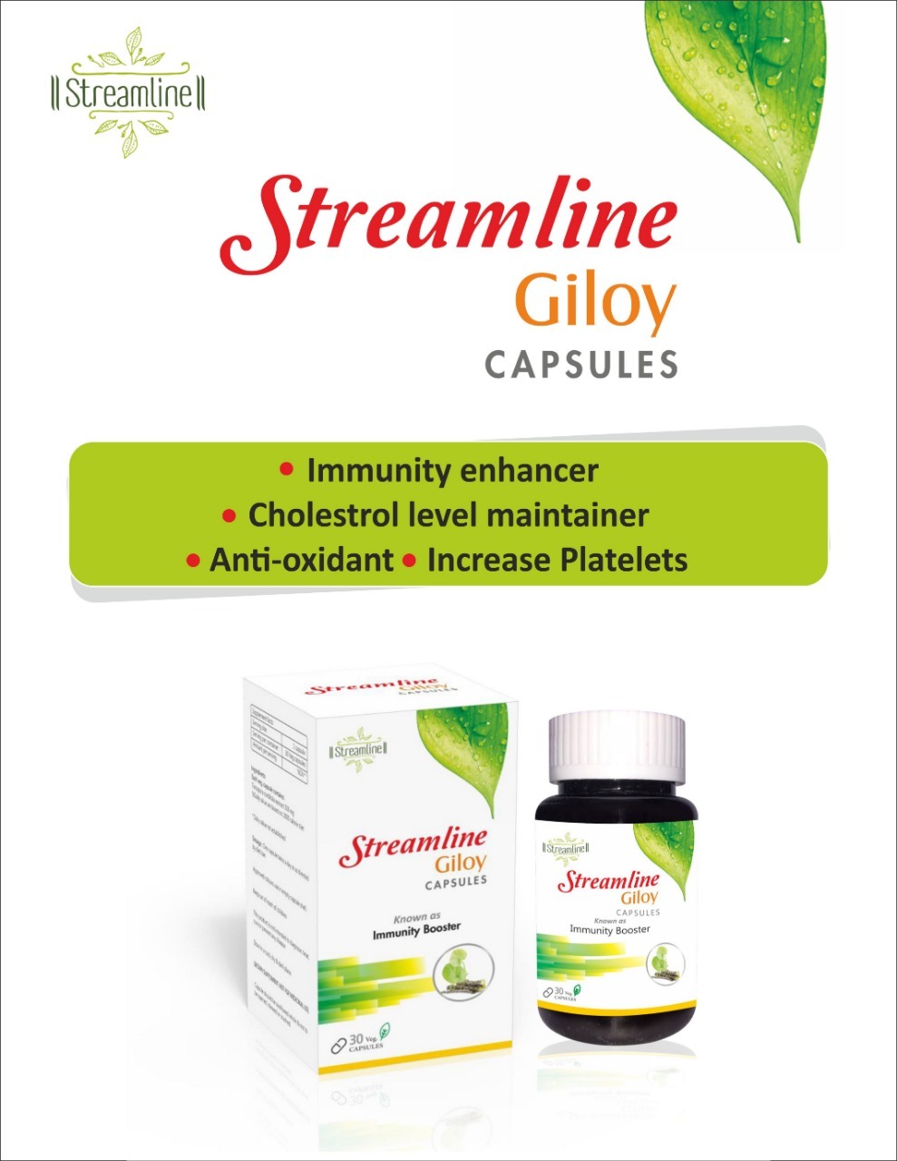 Streamline Giloy Capsule Age Group: Suitable For All