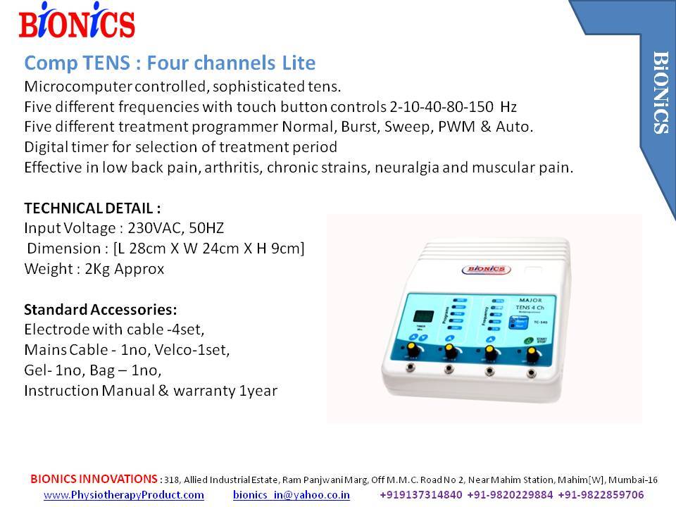 Computerized Tens Unit 4ch Lite
