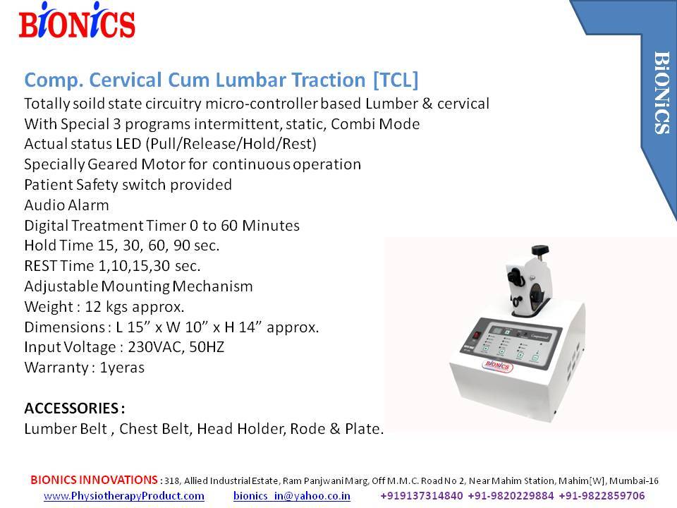 Computerised C L Traction Unit 3 Modes