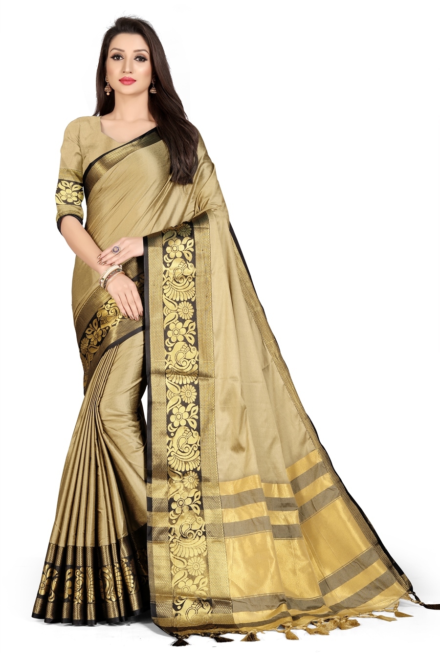 Ladies Pure Cotton Silk Saree - 5 Mtrs, Multiple Colors | Bollywood Printed Party Wear Style, Blouse Included