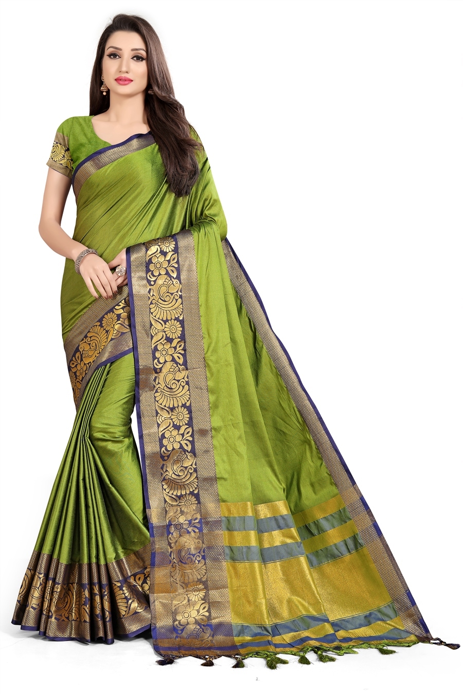 Ladies Pure Cotton Silk Saree - 5 Mtrs, Multiple Colors | Bollywood Printed Party Wear Style, Blouse Included