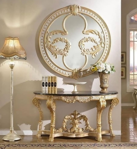 तैयार की गई लकड़ी की कंसोल टेबल