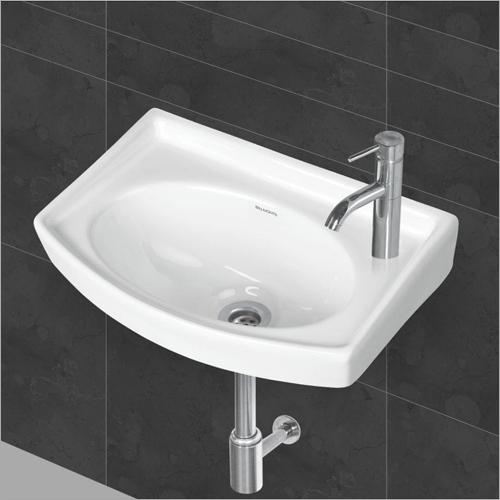 Ceramic Wash Basin - Rectangular Shape, Varied Sizes | Durable Ceramic, Elegant Design, Easy Installation, Lightweight, Wall Mounted