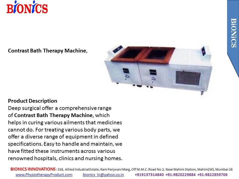 Contrast Bath Therapy Machine - Stainless Steel, 50(l) X 38(w) X 40(d) Cms | Special Heating Unit, Heavy Duty Cooling Unit, Digital Thermostat, Well Insulated Tubular Steel Frame