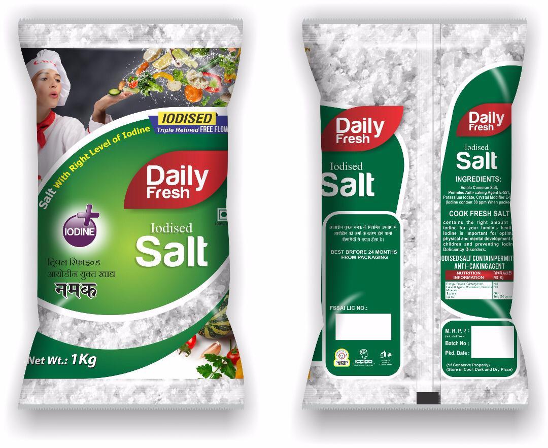 Iodized Free Flow Salt - Additives: Silica