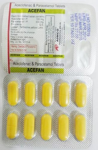 Aceclofenac And Paracetamol Tablet