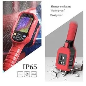 Thermal Imaging Camera - Temp Range 30-45â°c, Accuracy ±0.5â°c, 160x120 Resolution, Ufpa Sensor, High Image Visibility, High Temp Alarm, Flashlight, Red