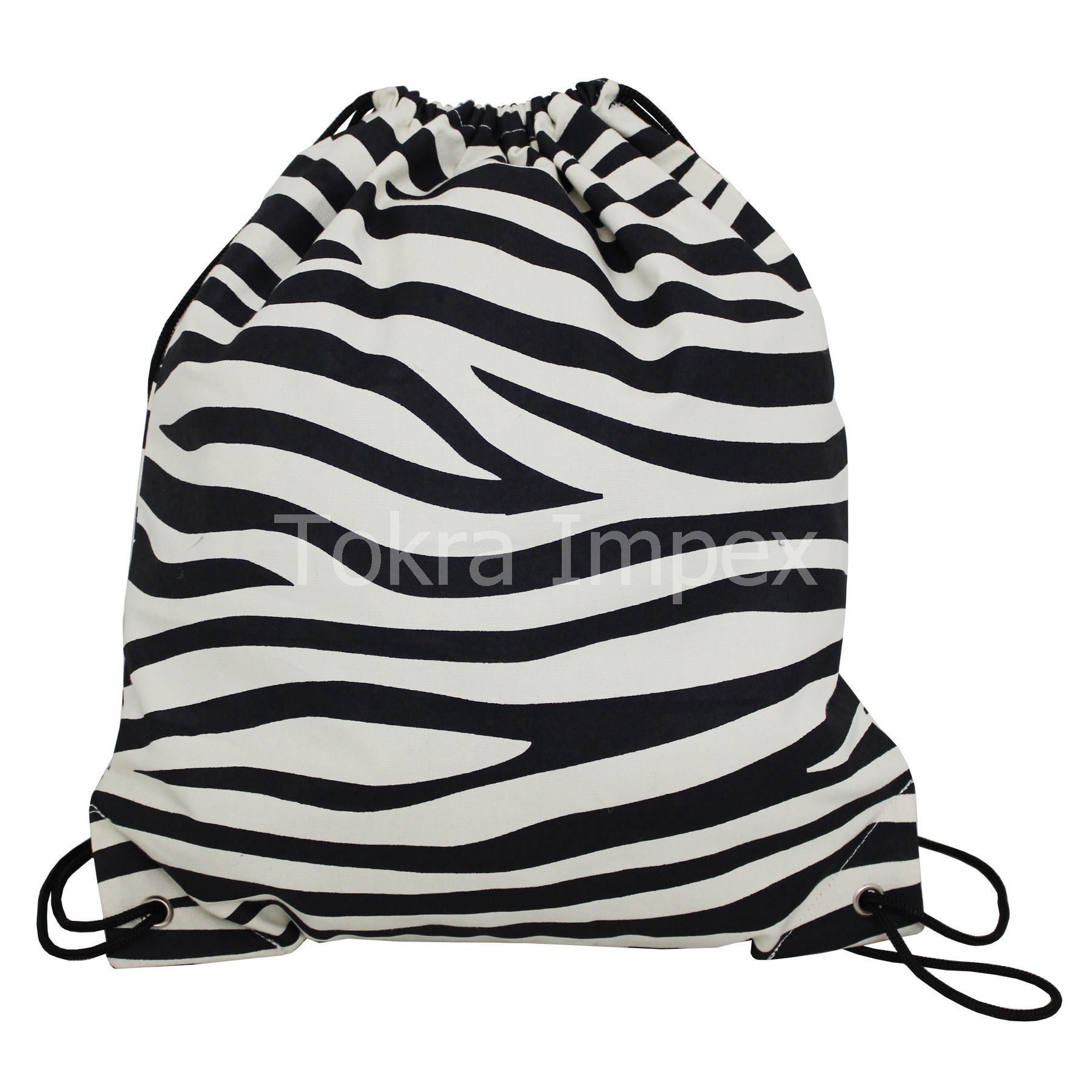 Animal Texture Print Canvas Drawstring Bags Capacity: 2 Kgs Kg/day