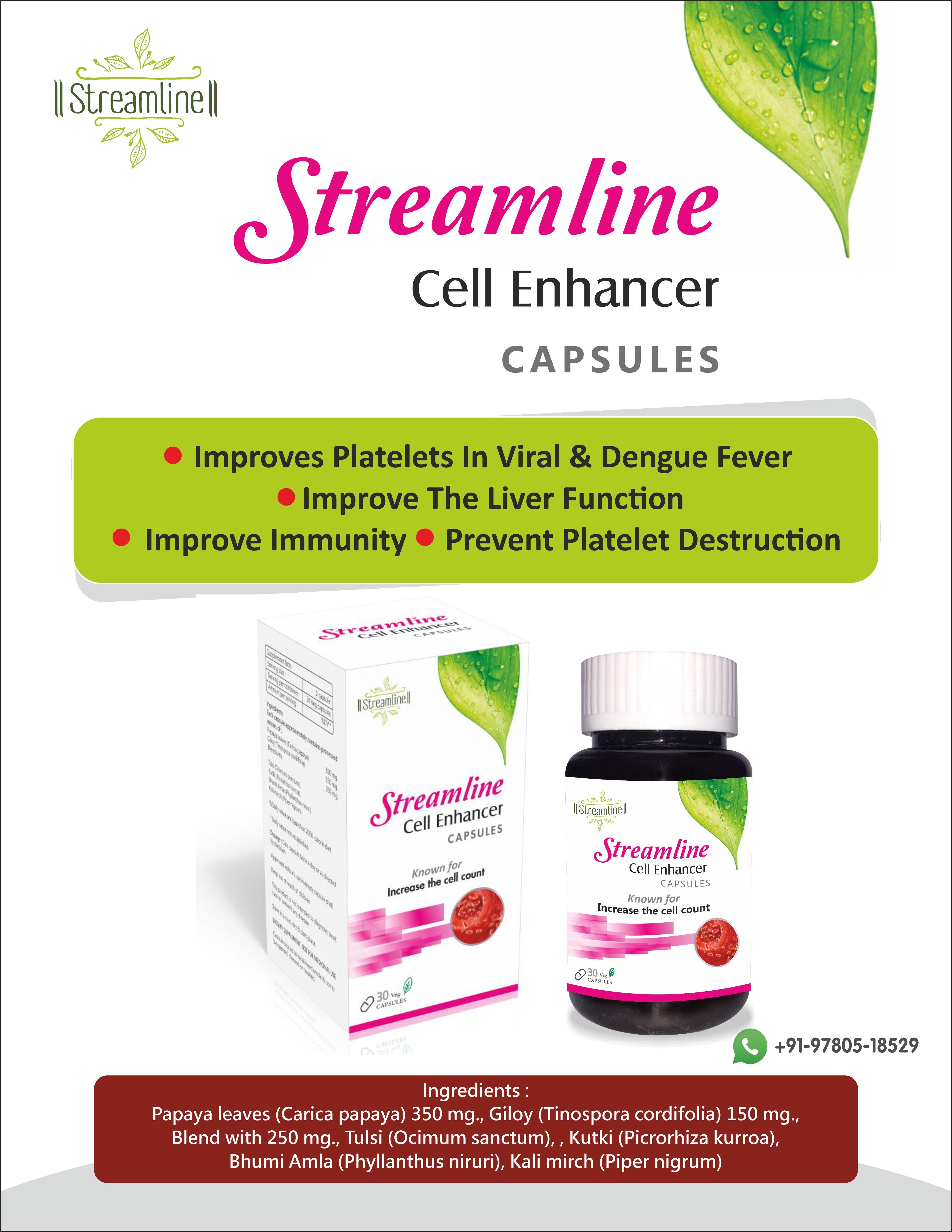 Streamline Cell Enhancer Capsules Age Group: For Adults