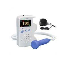 Fetal Doppler - 2mhz Probe, 135x95x35mm, White | Ni-mh Battery, Suitable For Hospital, Daily Fetus Monitoring