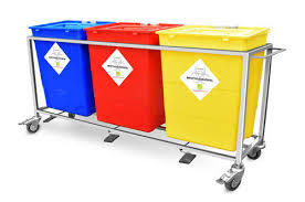 BMW Trolley 3 Bins SS